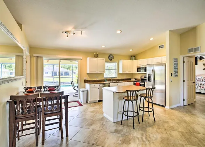 Dock & Canal Access: Cape Coral Family Home